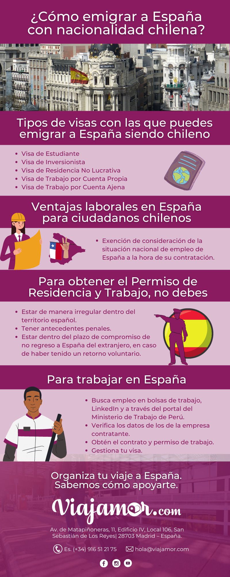 ¿Qué necesita un chileno para ir a vivir a España?